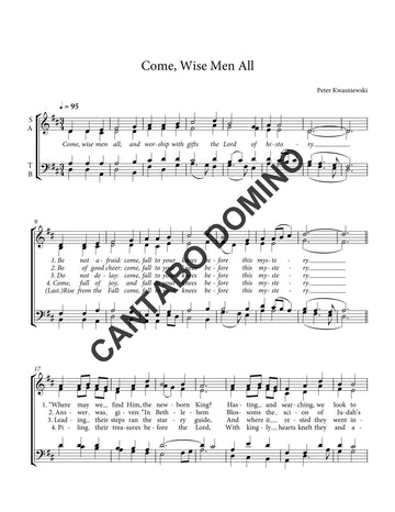 Come, Wise Men All